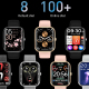 Montre Connectée Bluetooth 1.96 Pouces Avec Suivi Santé Et 100 Modes Sport Étanche IP67 Bande Acier Autonomie 14 Jours - www....