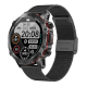 Montre Connectée IP67 Étanche Bluetooth 5.1 Écran 1.43 Pouces Appels Voix Surveillance Santé Bracelet Maille Acier Argent Compatibilité IOS Android
