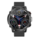 Montre Connectée IP67 Étanche Bluetooth 5.1 Écran 1.43 Pouces Appels Voix Surveillance Santé Bracelet Maille Acier Argent Com...