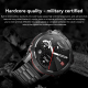 Montre Connectée IP67 Étanche Bluetooth 5.1 Écran 1.43 Pouces Appels Voix Surveillance Santé Bracelet Maille Acier Argent Com...