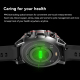 Montre Connectée IP67 Étanche Bluetooth 5.1 Écran 1.43 Pouces Appels Voix Surveillance Santé Bracelet Maille Acier Argent Com...