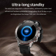 Montre Connectée IP67 Étanche Bluetooth 5.1 Écran 1.43 Pouces Appels Voix Surveillance Santé Bracelet Maille Acier Argent Com...