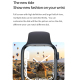 Montre Connectée Multifonction 1.85 Pouces Charge Sans Fil Bluetooth NFC Surveillance Santé Compatible IOS Android - www.yoni...