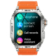 Montre Connectée Sport Orange Appels Bluetooth et Suivi Santé Écran 1.96" Compatible Android iOS