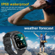 Montre Connectée Sport Cuir Marron Appels Bluetooth et Suivi Santé Compatibilité iOS et Android - www.yonis-shop.com