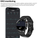 Montre Connectée Tactile 1.3 Pouces Bluetooth Suivi Santé Etanche IP68 Autonomie 300mAh Fonctions Multisport Notifications Sm...