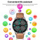 Montre Connectée Tactile 1.3 Pouces Bluetooth Suivi Santé Etanche IP68 Autonomie 300mAh Fonctions Multisport Notifications Sm...