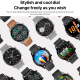 Montre Connectée Tactile 1.3 Pouces Bluetooth Suivi Santé Etanche IP68 Autonomie 300mAh Fonctions Multisport Notifications Sm...