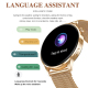 Montre Connectée AMOLED 1.3 Pouces Charge Sans Fil NFC Pour Android iOS Étanche IP67 Avec Contrôle Vocal et Santé - www.yonis...