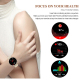 Montre Connectée AMOLED 1.3 Pouces Charge Sans Fil NFC Pour Android iOS Étanche IP67 Avec Contrôle Vocal et Santé - www.yonis...