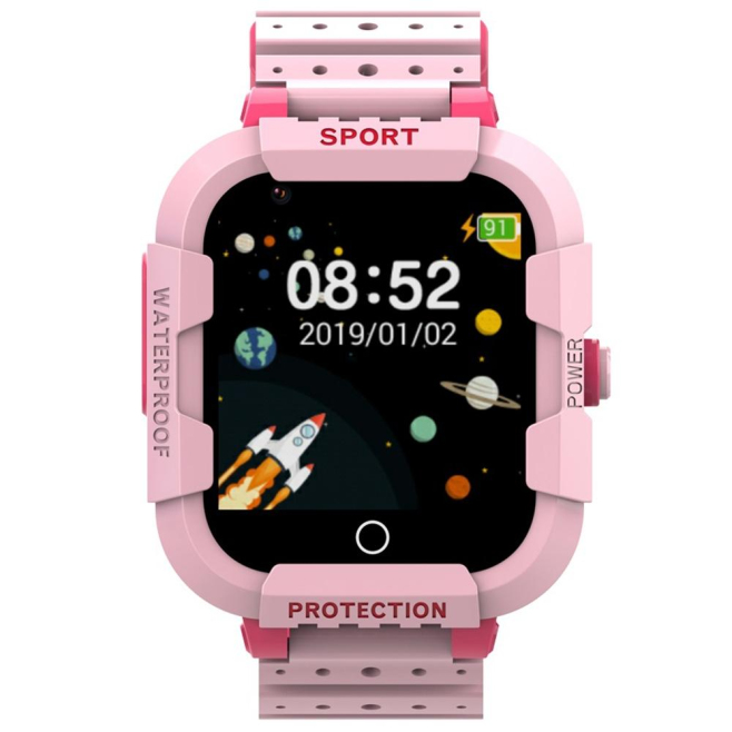 Montre Connectée Enfant 4G GPS Étanche Avec Appel SOS Fonction Pédagogique Sommeil et Sport Tracker 1.4 Pouces - www.yonis-sh...