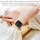 Montre Connectée 1.85 Pouces Étanche IP67 Bracelet Silicone Noir Avec Appels Bluetooth Surveillance Du Sommeil et Santé - www...