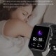 Montre Connectée 1.85 Pouces Étanche IP67 Bracelet Silicone Noir Avec Appels Bluetooth Surveillance Du Sommeil et Santé - www...