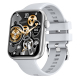 Montre Connectée 1.85 Pouces Étanche IP67 Bracelet Silicone Noir Avec Appels Bluetooth Surveillance Du Sommeil et Santé - www...