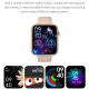 Montre Connectée 1.85 Pouces Étanche IP67 Bracelet Silicone Noir Avec Appels Bluetooth Surveillance Du Sommeil et Santé - www...