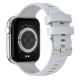 Montre Connectée 1.85 Pouces Étanche IP67 Bracelet Silicone Noir Avec Appels Bluetooth Surveillance Du Sommeil et Santé - www...