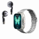 Montre Connectée 2 En 1 Avec Écouteurs Bluetooth Intégrés Suivi Santé NFC Modes Sportifs Multiples Écran Tactile 2.01 Pouces ...
