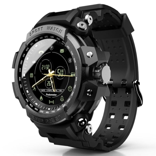 Montre Connectée Étanche IP68 Avec Écran FSTN Notification et Caméra À Distance Pour Sportifs