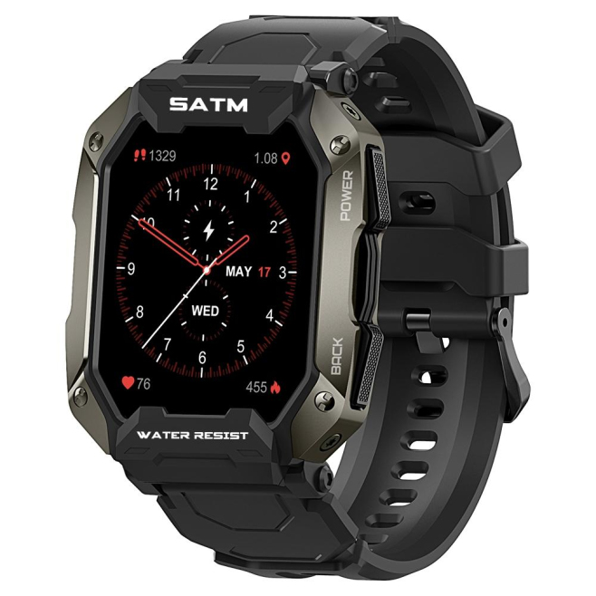 Montre Connectée Étanche 5ATM Verte Bluetooth Smart Avec Surveillance Santé et Sport 1.72 Pouces - www.yonis-shop.com