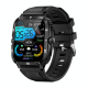 Montre Connectée Résistante HD 1.96 Pouces Bluetooth Appels Moniteur Sommeil Oxymètre Étanche Or Noir