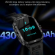 Montre Connectée Résistante HD 1.96 Pouces Bluetooth Appels Moniteur Sommeil Oxymètre Étanche Or Noir - www.yonis-shop.com