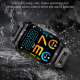 Montre Connectée Résistante HD 1.96 Pouces Bluetooth Appels Moniteur Sommeil Oxymètre Étanche Or Noir - www.yonis-shop.com