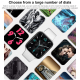 Montre Connectée 1.7 Pouces IPS Appels Bluetooth et Suivi Température Corporelle Autonomie 30 Jours Étanche IP67 - www.yonis-...