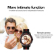 Montre Connectée Intelligente 1.3 Pouces TFT Bluetooth Santé et Fitness Suivi du Sommeil et Rappel Sédentaire Compatible iOS ...