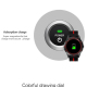 Montre Connectée Intelligente 1.3 Pouces TFT Bluetooth Santé et Fitness Suivi du Sommeil et Rappel Sédentaire Compatible iOS ...