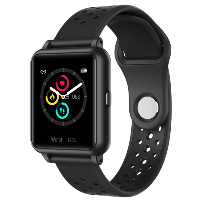 Montre Connectée IPS 1.3 Pouces Écran Couleur Surveillance Cardiaque Pression Artérielle Sommeil Oxymètre Étanche Bleu Bébé -...
