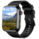 Montre Connectée Étanche IP67 Écran IPS 1.91 Pouces Rouge Avec Surveillance Température Corporelle et ECG