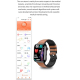 Montre Connectée Étanche IP67 Écran IPS 1.91 Pouces Rouge Avec Surveillance Température Corporelle et ECG - www.yonis-shop.com