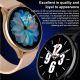 Montre Connectée Étanche IPS 1.28 Pouces Supporte Surveillance Fréquence Cardiaque et Tension Artérielle Santé et Sport Multi...