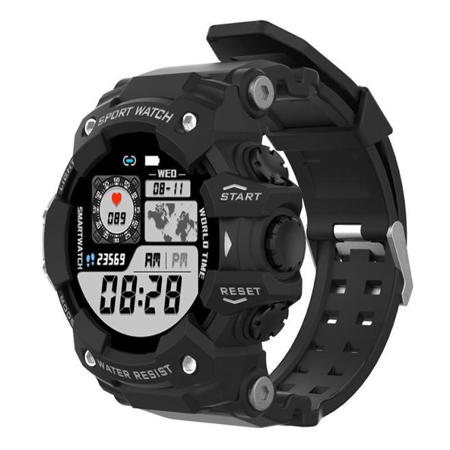 Montre Connectée Sportive Étanche IP68 Avec Surveillance Cardiaque Et Pression Artérielle Écran TFT 1.28 Pouces Contrôle Musi...
