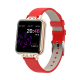 Montre Connectée Étanche IP67 Écran Couleur 1.22 Pouces Suivi Sommeil Rythme Cardiaque Rappel Cycle Menstruel Bracelet Rouge ...