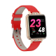 Montre Connectée Étanche IP67 Écran Couleur 1.22 Pouces Suivi Sommeil Rythme Cardiaque Rappel Cycle Menstruel Bracelet Rouge ...