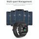 Montre Connectée Étanche IP68 Avec Musique Bluetooth Suivi Sommeil Et Fréquence Cardiaque Écran Coloré TFT 1.14 Pouces - www....