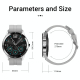 Montre Connectée IP67 Étanche 1.3 Pouces Suivi Santé Cardio Sommeil Oxygène Silicone - www.yonis-shop.com