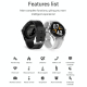Montre Connectée IP67 Étanche 1.3 Pouces Suivi Santé Cardio Sommeil Oxygène Silicone - www.yonis-shop.com