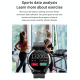 Montre Connectée IP67 Étanche 1.3 Pouces Suivi Santé Cardio Sommeil Oxygène Silicone - www.yonis-shop.com