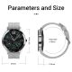 Montre Connectée IP67 Étanche 1.3 Pouces Suivi Santé Cardio Sommeil Oxygène Silicone - www.yonis-shop.com