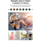 Montre Connectée IP67 Étanche 1.3 Pouces Suivi Santé Cardio Sommeil Oxygène Silicone - www.yonis-shop.com