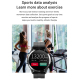 Montre Connectée IP67 Étanche 1.3 Pouces Suivi Santé Cardio Sommeil Oxygène Silicone - www.yonis-shop.com