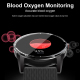 Montre Connectée Étanche IP67 Écran Tactile 1.28 Pouces Bluetooth Appels Suivi Sommeil Fréquence Cardiaque Noire 128M Autonom...