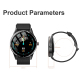 Montre Connectée Étanche IP67 Écran Tactile 1.28 Pouces Bluetooth Appels Suivi Sommeil Fréquence Cardiaque Noire 128M Autonom...