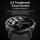 Montre Connectée Étanche IP67 Écran Tactile 1.28 Pouces Bluetooth Appels Suivi Sommeil Fréquence Cardiaque Noire 128M Autonom...