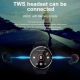 Montre Connectée Étanche IP67 Écran Tactile 1.28 Pouces Bluetooth Appels Suivi Sommeil Fréquence Cardiaque Noire 128M Autonom...