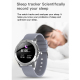 Montre Connectée IP68 Étanche 1.3 Pouces Appels Bluetooth Suivi Sommeil Fréquence Cardiaque Bracelet Acier Argenté - www.yoni...
