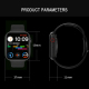 Montre Connectée Étanche IPX7 Avec Écran Couleur 1.75 Pouces Bluetooth Réponse Appels Moniteur Sommeil Fréquence Cardiaque Br...