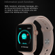 Montre Connectée Étanche IPX7 Avec Écran Couleur 1.75 Pouces Surveillance Sommeil et Fréquence Cardiaque Compatible iOS et An...